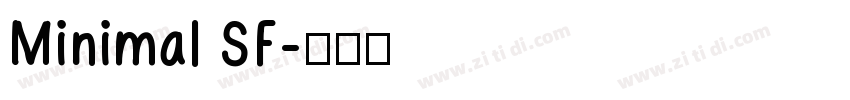 Minimal SF字体转换